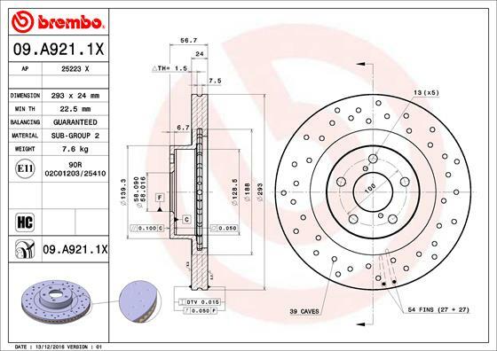 Brzdový kotouč BREMBO