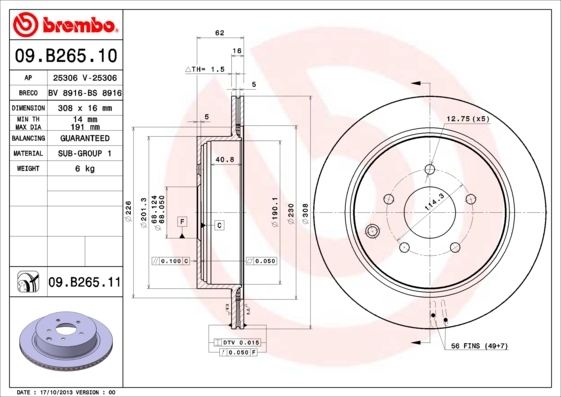 Brzdový kotouč BREMBO