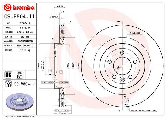 Brzdový kotouč BREMBO