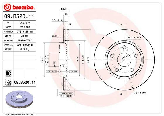 Brzdový kotouč BREMBO