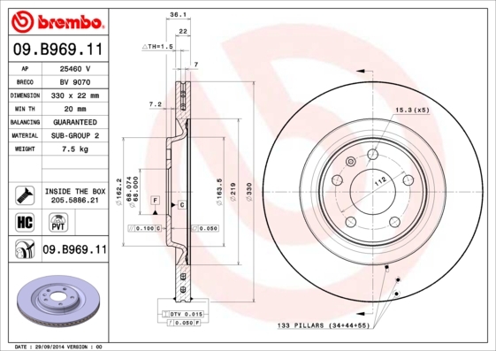 Brzdový kotouč BREMBO