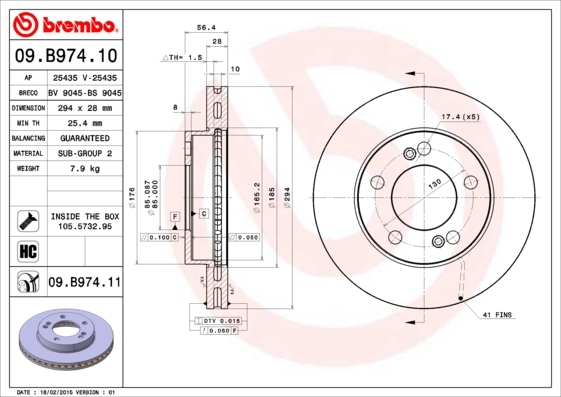 Brzdový kotouč BREMBO