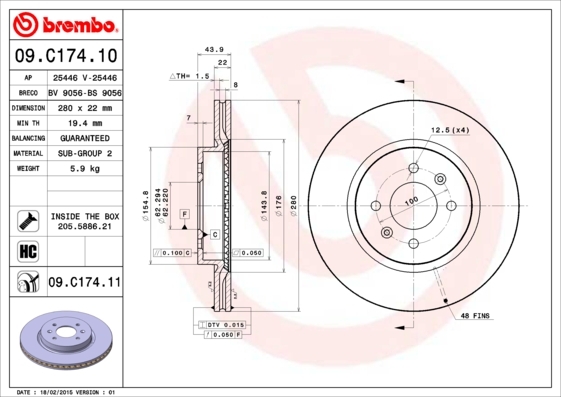 Brzdový kotouč BREMBO