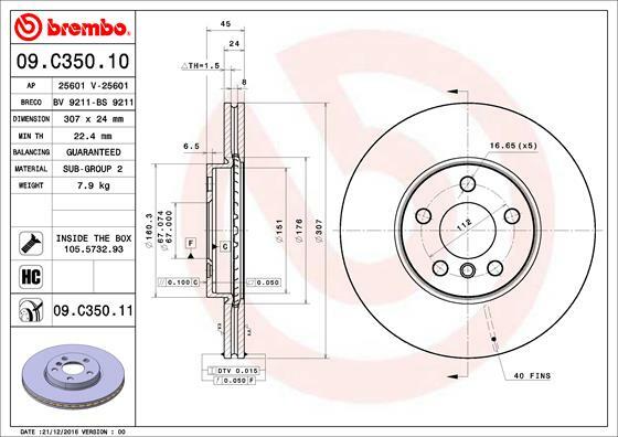 Brzdový kotouč BREMBO