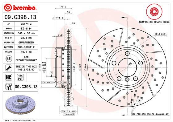 Brzdový kotouč BREMBO