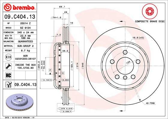 Brzdový kotouč BREMBO