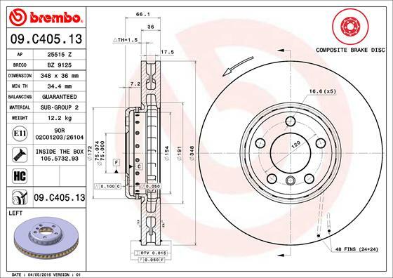 Brzdový kotouč BREMBO