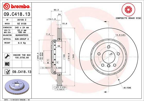 Brzdový kotouč BREMBO