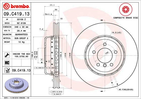 Brzdový kotouč BREMBO