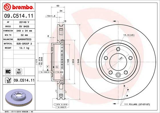 Brzdový kotouč BREMBO