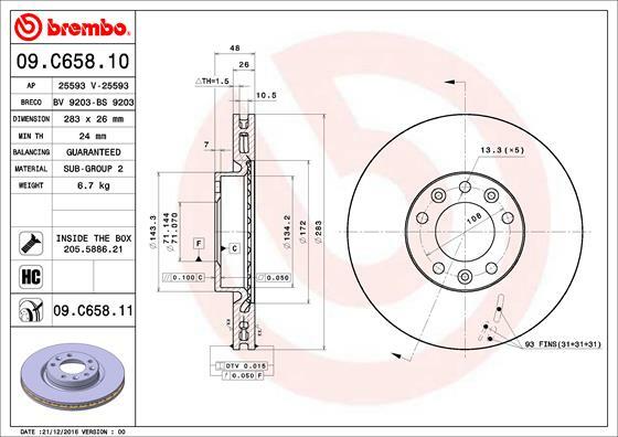 Brzdový kotouč BREMBO