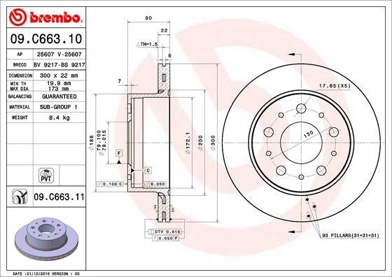 Brzdový kotouč BREMBO