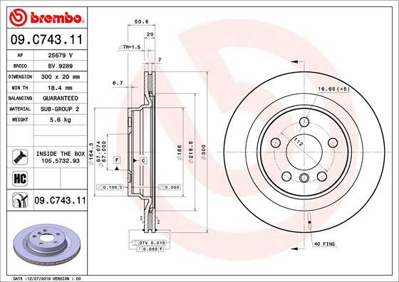 Brzdový kotouč BREMBO