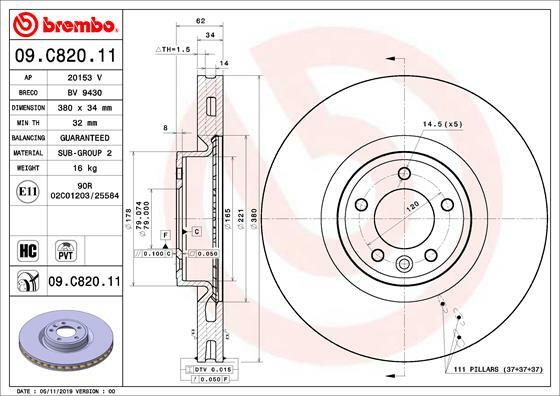 Brzdový kotouč BREMBO