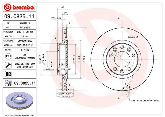 Brzdový kotouč BREMBO