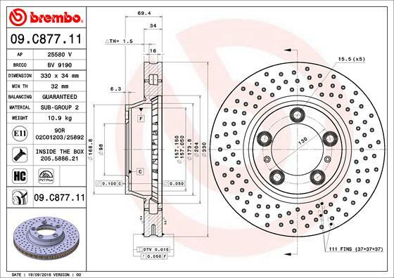 Brzdový kotouč BREMBO