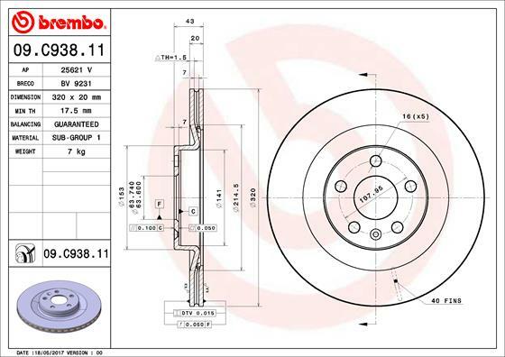 Brzdový kotouč BREMBO