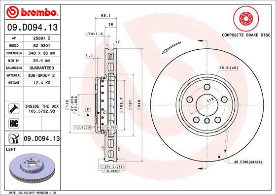 Brzdový kotouč BREMBO