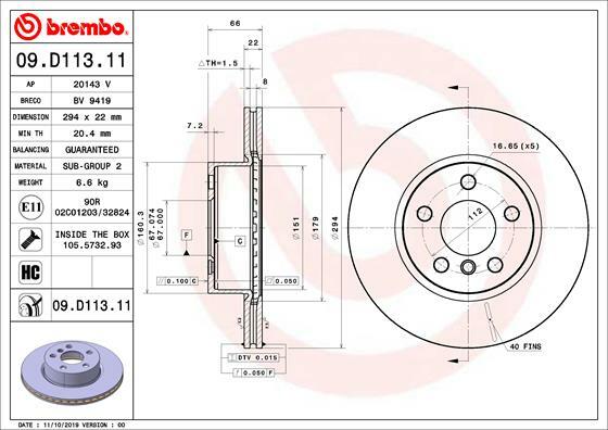 Brzdový kotouč BREMBO