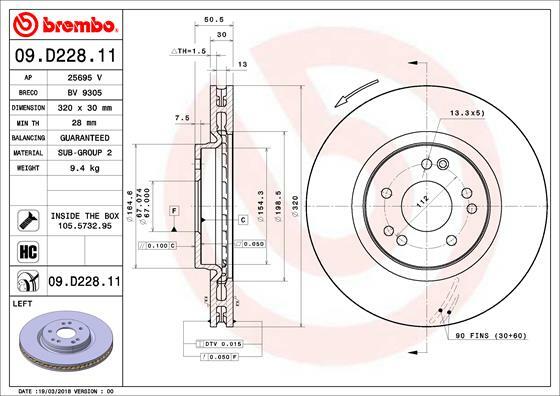 Brzdový kotouč BREMBO