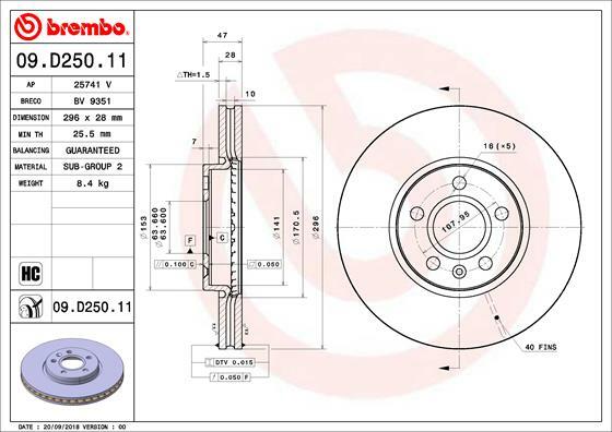 Brzdový kotouč BREMBO