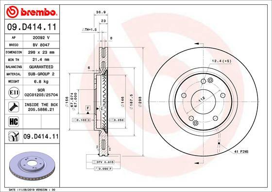 Brzdový kotouč BREMBO