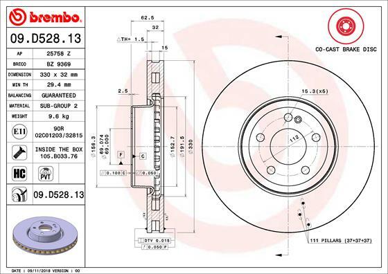 Brzdový kotouč BREMBO