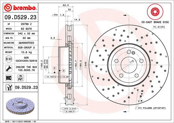 Brzdový kotouč BREMBO