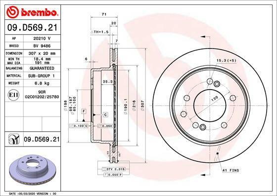 Brzdový kotouč BREMBO