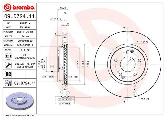 Brzdový kotouč BREMBO