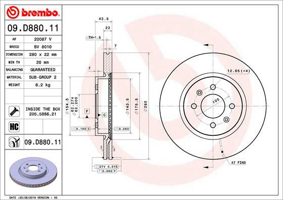 Brzdový kotouč BREMBO