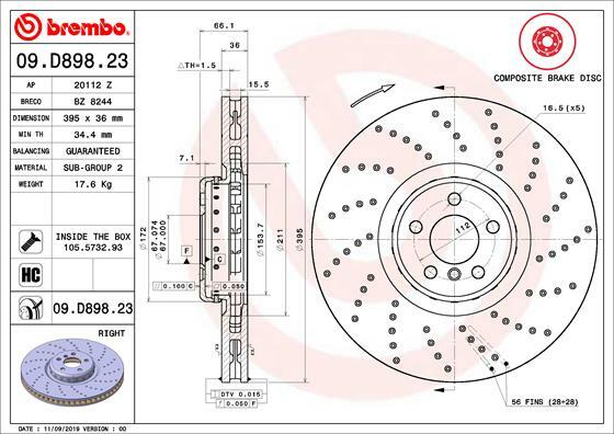 Brzdový kotouč BREMBO