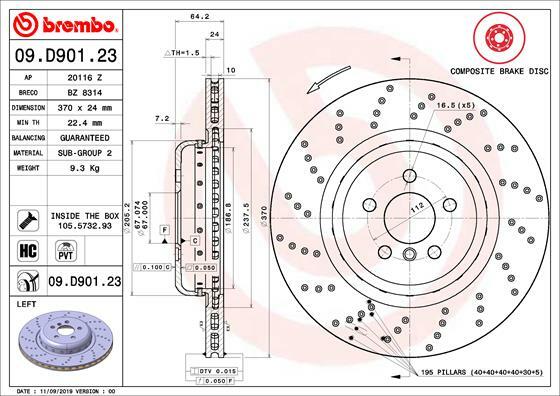 Brzdový kotouč BREMBO