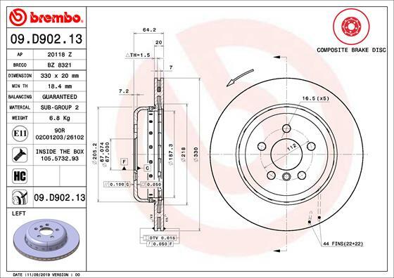 Brzdový kotouč BREMBO