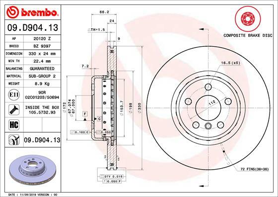 Brzdový kotouč BREMBO