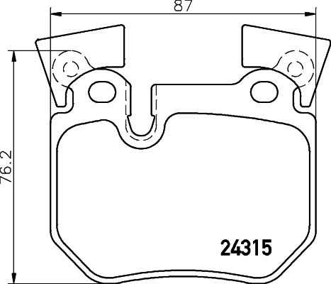 Sada brzdových destiček, kotoučová brzda BREMBO