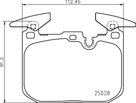 Sada brzdových destiček, kotoučová brzda BREMBO