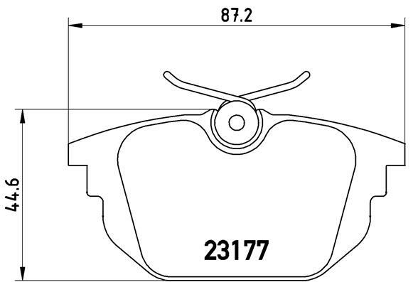 Sada brzdových destiček, kotoučová brzda BREMBO