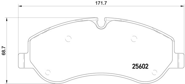 Sada brzdových destiček, kotoučová brzda BREMBO