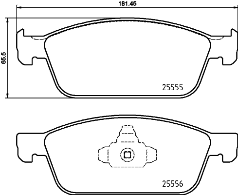 Sada brzdových destiček, kotoučová brzda BREMBO