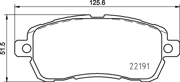 Sada brzdových destiček, kotoučová brzda BREMBO