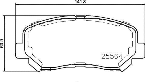 Sada brzdových destiček, kotoučová brzda BREMBO