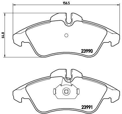 Sada brzdových destiček, kotoučová brzda BREMBO