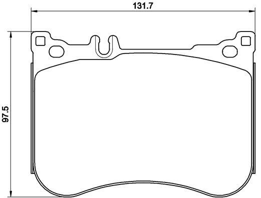 Sada brzdových destiček, kotoučová brzda BREMBO