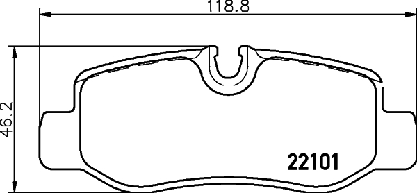 Sada brzdových destiček, kotoučová brzda BREMBO