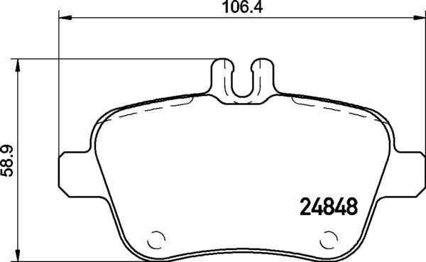 Sada brzdových destiček, kotoučová brzda BREMBO