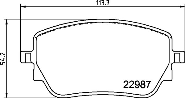 Sada brzdových destiček, kotoučová brzda BREMBO