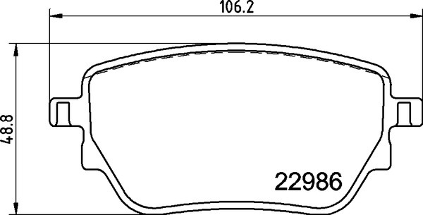 Sada brzdových destiček, kotoučová brzda BREMBO