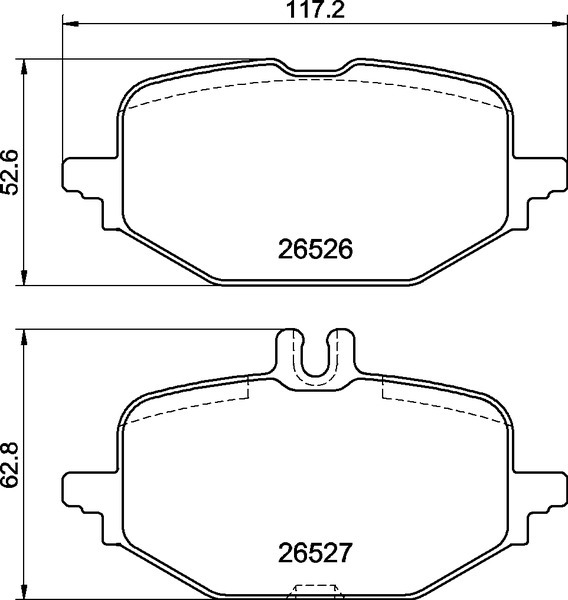 Sada brzdových destiček, kotoučová brzda BREMBO