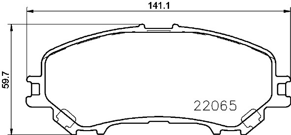 Sada brzdových destiček, kotoučová brzda BREMBO